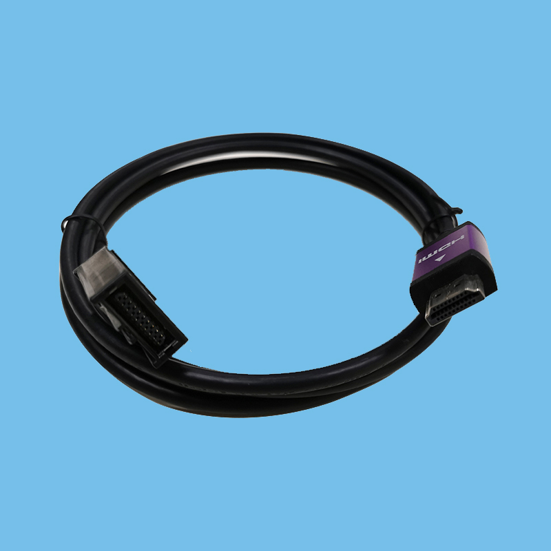 HDMI TYPE E - HDMI 连接器镀镍外壳尺寸 0.3MT ~ 3.0MT 黑色